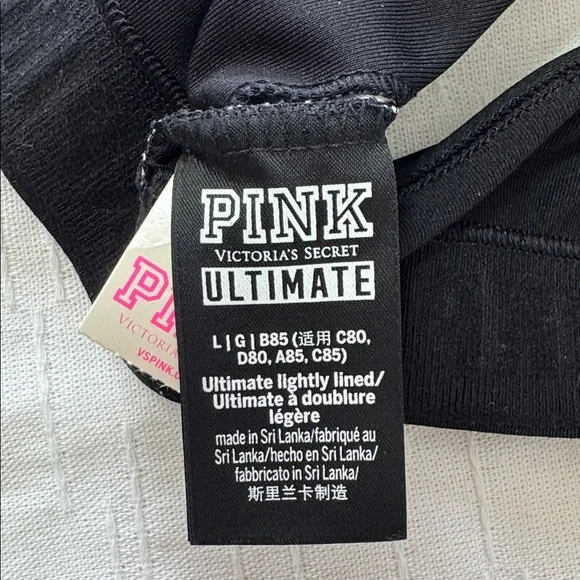 Victoria's Secret PINK Ultimate Lightly Lined Sports Bra with a floral pattern - Picture 3 of 5